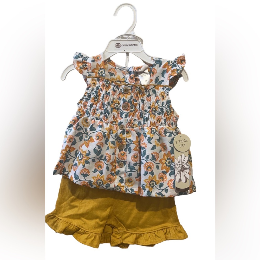 Daisy Fuentes| Kids 2- Piece Floral Short Set